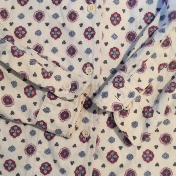 Women’s Eddie Bauer Size M Patterned Flannel Shirt - Picture 3 of 6